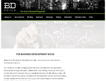 Tablet Screenshot of businessdevelopmentguild.com